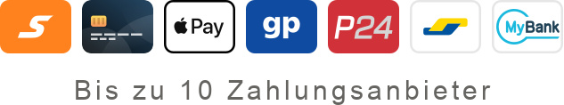 Bis zu 10 Zahlungsanbieter bei myqigong.de