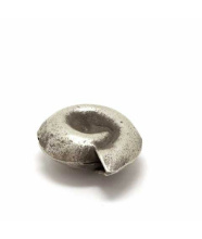Schnecke antik fein - einseitig gewölbt, 925 Silber, 28x13mm