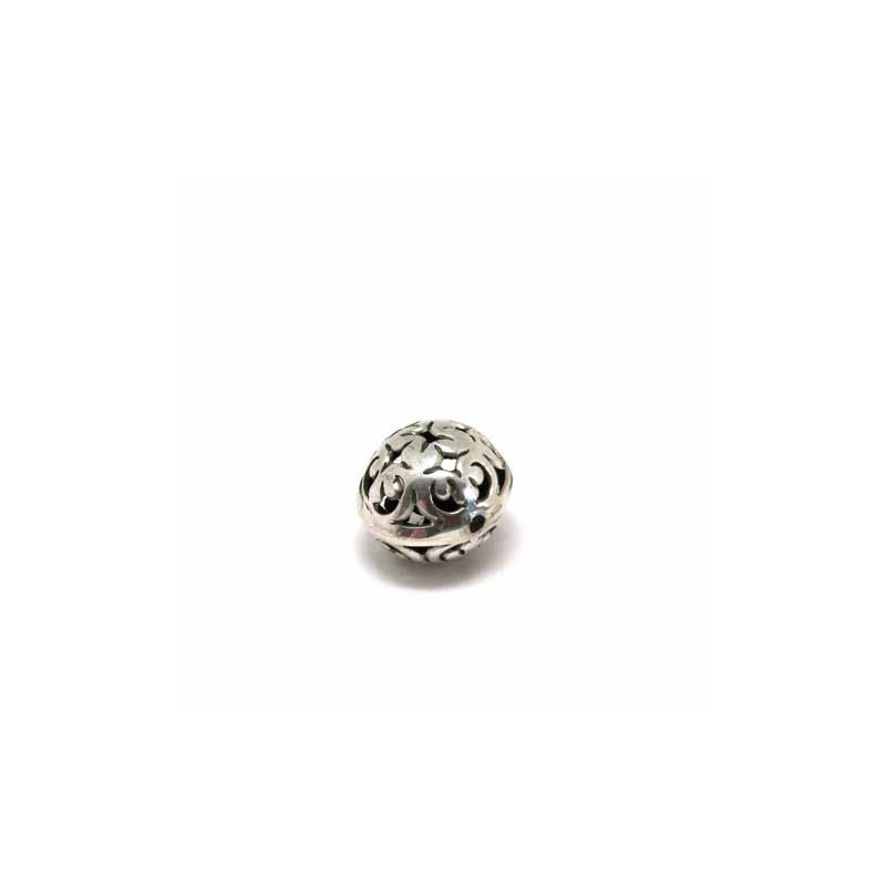 Kugel orient oval, 925 Silber, 15x14mm