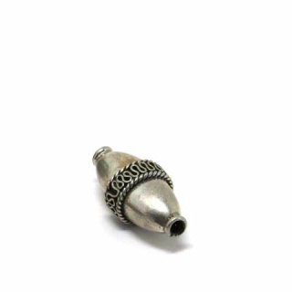 Olive india/ traditional - patiniert, 925 Silber, 26x12mm