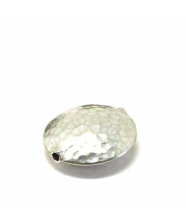 Linse antik/ hammerschlag - mattiniert, 925 Silber, 26x11mm