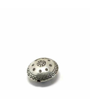 Linse india/ traditional - patiniert, 925 Silber, 18x10mm