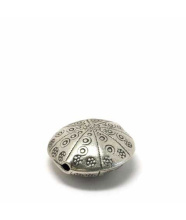 Linse india/ traditional - patiniert, 925 Silber, 25x13mm