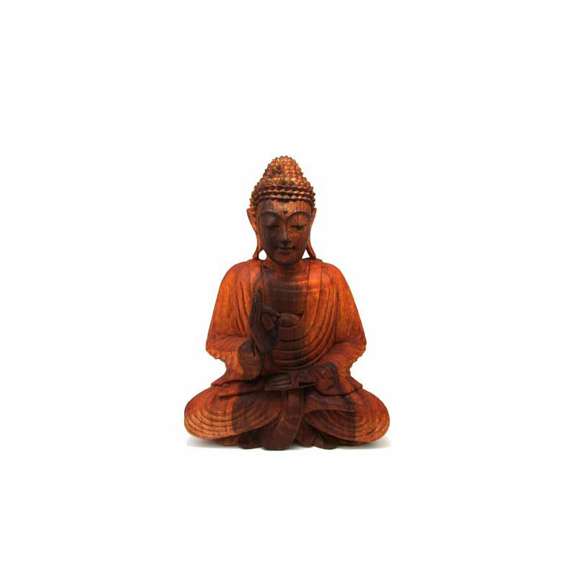 Meditationsbuddha aus Suarholz, 30x23cm