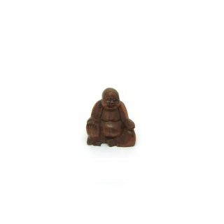 Happy Buddha aus Suarholz, 8x8cm