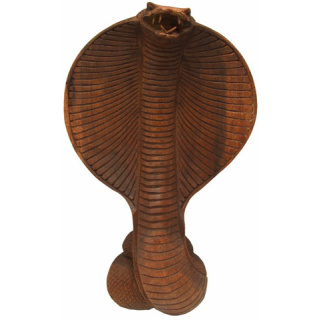 Kobra aus Suarholz, ca. 30 cm hoch
