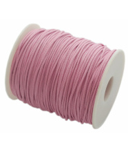 Baumwollband gewachst, rosa, 1.5mm x 100cm - Meterware am...