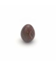 Onyxmarmor Eier, rot-braun marmoriert, ca. Ø 35 mm
