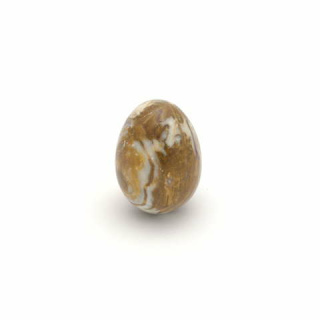 Onyxmarmor Eier, braub-beige marmoriert, ca. Ø 35 mm