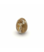 Onyxmarmor Eier, braub-beige marmoriert, ca. Ø 35 mm
