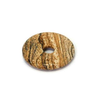 Landschaftsjaspis - Donut, 30 mm TL-Serie