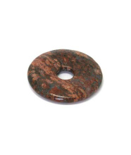 Leopardenjaspis - Donut, 35 mm TL-Serie