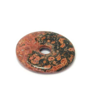 Leopardenjaspis - Donut, 40 mm TL-Serie