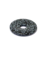Schneeflockenobsidian - Donut, 35 mm TL-Serie