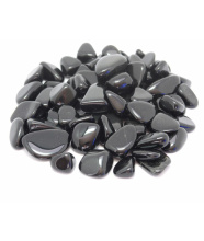 Schwarzer Obsidian - Trommelsteine, 250 Gramm, 10 - 40 mm...