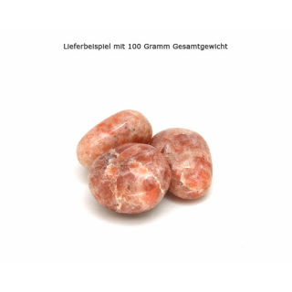 Sonnenstein - Trommelsteine, 100 Gramm, 20 - 45 mm
