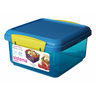 Sistema Lunchbox  quadratisch blau/ gelb 1,2 l