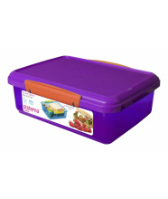 Sistema Lunchbox  rechteckig lila/ orange 2 l