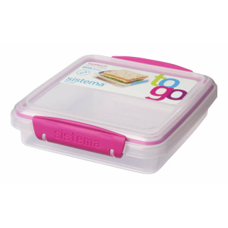 Sistema Sandwichbox To Go rund pink 450 ml