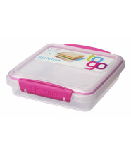 Sistema Sandwichbox To Go rund pink 450 ml